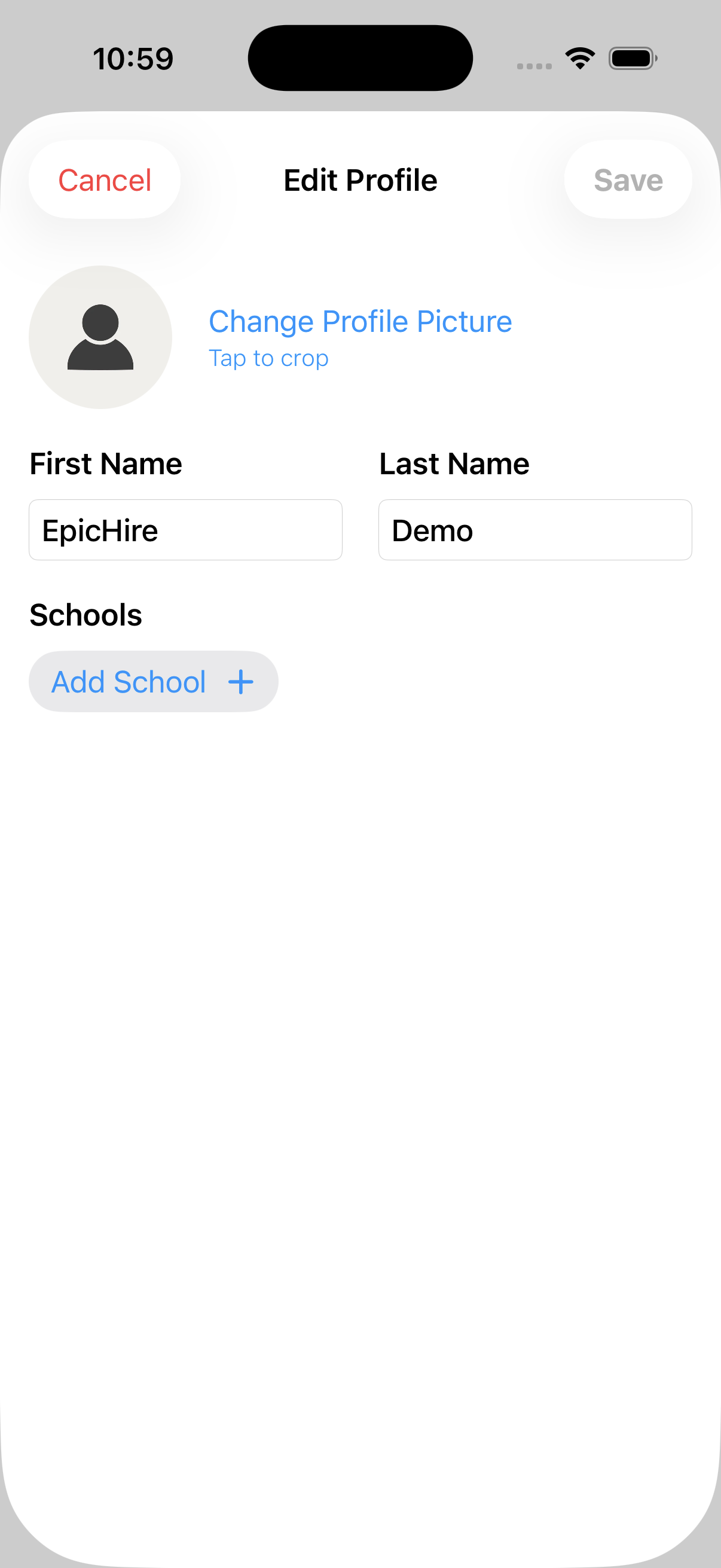 Your own profile screen with the Edit Profile button